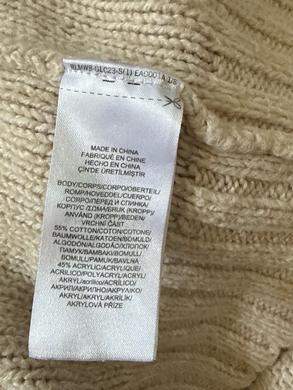Ralph Lauren Cream V-Neck Knit Sweater - Picture 4 of 4